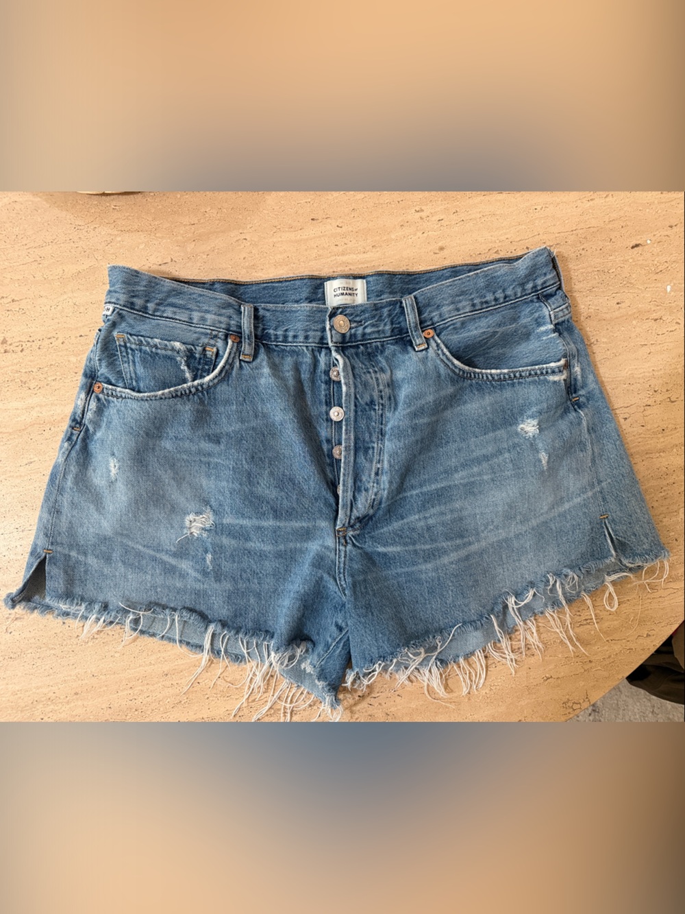 Citizens of Humanity cutoff denim shorts size 31